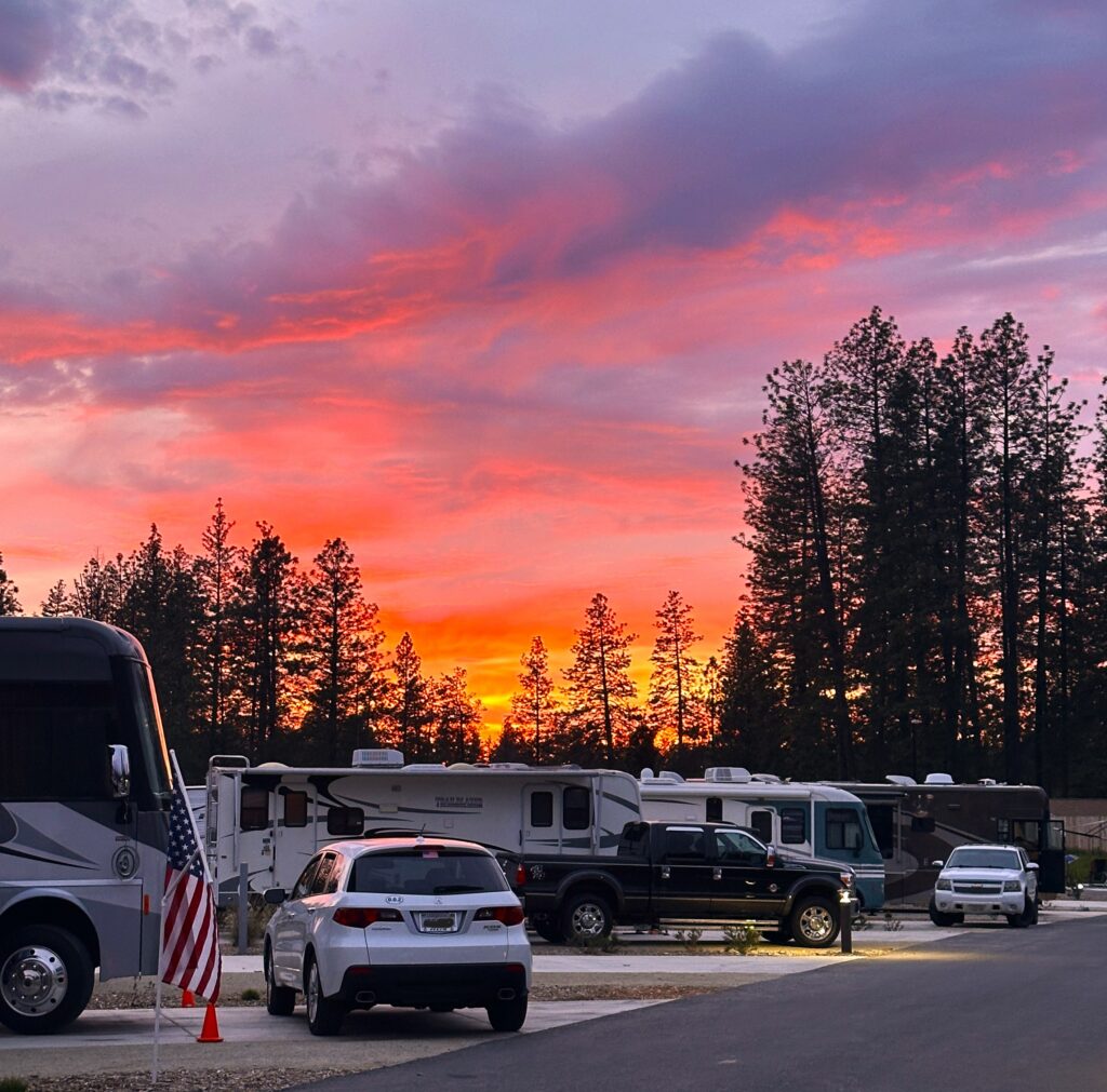 Sunset at RV Campground